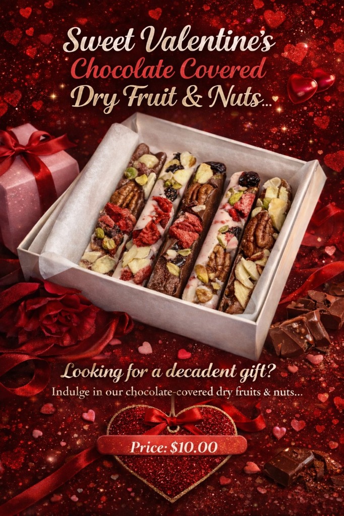 Chocolate Covered Dry Fruit Flyer